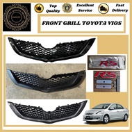 [ FREE LOGO ] TOYOTA VIOS BELTA NCP93 2007 - 2012 CARBON UV GLOSS BLACK FRONT BUMPER GRILL