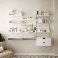 Apartment Storage Rack Background Wall-Mounted Rack Bookshelf Wall Rack vitsoe606 System Wall-Mounte