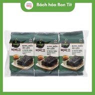 Instant Seaweed, Seaweed Rolled bibigo Rice Pack Of 3 Packs