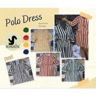 Stripe Polo Dress ( Taslan Fabric )