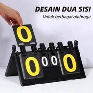 38CM Scoreboard Portable 4-Digit Scoreboard for Futsal, Volleyball, Badminton, Football, Basketball,