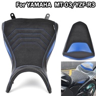 Driver Passenger Seat Cover For Yamaha MT-03 YZF-R3 2015-2024 Motorcycle Rear Passenger Pillion Cush