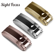 16x9mm Metal Stainless Steel Lock Watch Band Strap Oyster Clasp for Rolex Daytona Explore 2 GMT 2 Submariner Strap Folding Buckle Deployment Clasp Air-King, Datejust, Day-Date, Explorer II, Yachtmaster, Milgauss, Oyster Perpetual, Sea-Dweller,Sky-Dweller