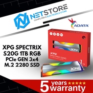 ADATA XPG SPECTRIX S20G 1TB RGB PCIe GEN 3x4 M.2 2280 SSD - ASPECTRIXS20G-1T-C