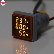 POP 3in1 AC Voltmeter Ammeter Hz Current Frequency Panel Meter Indicator Digital Voltage Amp Hz Led 