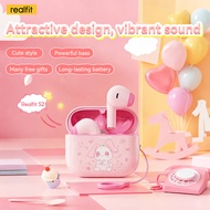 【Buy 1 Get 7 Free】Realfit S2 Bluetooth Earphone Adorable IP COLLAB Design & Cute Accessories 40H Pla