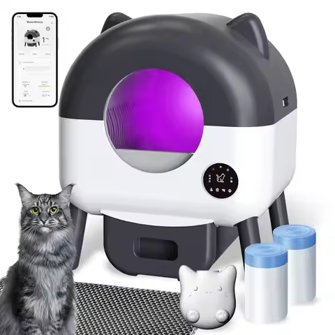 Automatic Self Cleaning Litter Box, Extra Large Automatic Cat Litter Box Self Cleaning Robot S7 for 