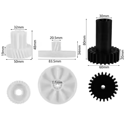 3pcs Plastic Meat Grinder Gears Mincer Pinion Parts for Braun Power Plus G1100 G1300 G1500 G3000 KGZ