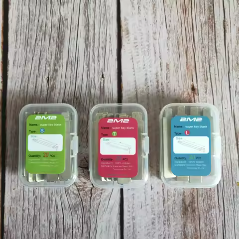 2M2 TANK super key blank key blade S T L 3 box 60pcs for 2M2 Magic Tank key cutting machine