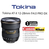 Tokina 12-28mm F/4 original At-X12-28 PRO DX original for canon Nikon (1 YEARS WARRANTY) WIDE ANGLE 