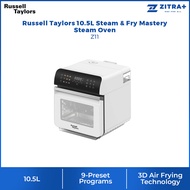 Russell Taylors 10.5L Steam & Fry Mastery Steam Oven Z11 | 3-in-1 Air Fryer/ Oven + Steamer + Steam 