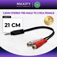 Panamax 21CM 3.5MM STEREO TRS MALE TO 2 RCA FEMALE = EC-2372