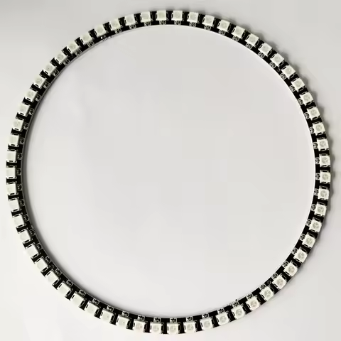 Addressable Decorative LED Strip Light WS2812B Ring Pixel 60 LEDs 5050 RGB LED Ring WS2812ic Built-i