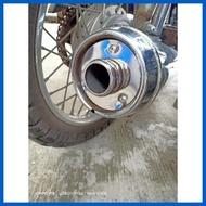 ◎ ╲ ➖ muffler tip /stock pipe tip stainless  tmx125/155 alpha, barako175/bajaj100/125