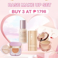 Ellen Ella Beauty Set Air Cushion Foundation Concealer Stick Compact Powder Oil Control Waterproof