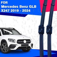 For Mercedes Benz GLB X247 2019 - 2024 Front Wiper Blades High Carbon Steel Silicone Coated Wiper Bl