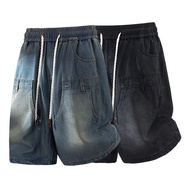shorts for men Men's Tencel Lyocell Denim Shorts, Fashion Casual Thin Summer Shorts for Men