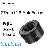 7Artisans 27mm f2.8 AutoFocus APS-C Lens for Sony E / Fuji X / NIkon Z Mount Mirrorless Cameras