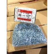 FH Tapping Screw 6 X 1/ 2" Inch Lion 2000 Pc Head Screwfh
