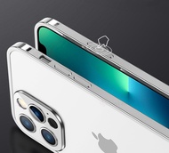 กรอบสำหรับ Apple iPhone เหล็ก12 13 14 Pro Max Mini Plus ขอบกันกระแทกเหล็กสำหรับ IPhone12 13เคส
