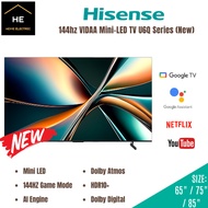 *𝐍𝐄𝐖* Hisense 65 / 75 / 85-inch 144HZ VIDAA Mini-LED TV TELEVISYEN U6Q Series 65U6Q 75U6Q 85U6Q