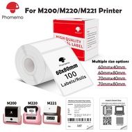 Thermal Label Sticker For Phomemo M200/M220/M221/241BT/D520 Thermal Printer,Great For Barcode,Addres