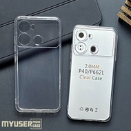 ITEL P40 P662L CLEAR CASE HD TRANSPARENT SOFTCASEBENING JELLY CASE SILICON TPU COVER