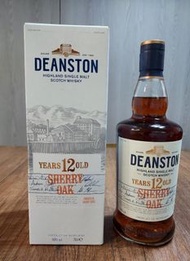 Deanston 12 Year Old Sherry Oak  汀士頓12年重雪莉桶單一純麥威士忌700ml ABV 40%