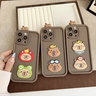 HX| For iPhone 17 Air 16 16E 15 6 6s 7 8 Plus X Xr Xs Max 11 12 13 14 Pro Max SE 2020 Capybara soft 