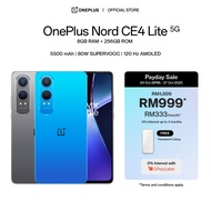 OnePlus Nord CE4 Lite 5G Smartphone | 8GB RAM + 256GB ROM | Sony LYT-600 Camera | 120 Hz | 5500 mAh