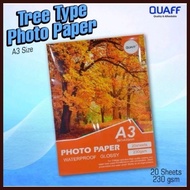 Quaff brand photo paper a3 size 230gsm