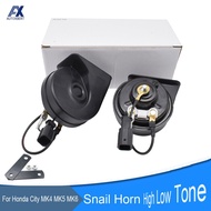 410/510Hz High Low Tone Snail Horn 12V 110-125db Car Horns Loud Waterproof Auto Horns For Honda City