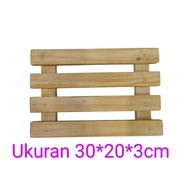 30x20 Wooden Pot Tray Coaster