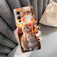 Vivo V25 Pro Case - Casing Vivo V25 Prohp - Fashion Cat Case - Pro Camera - Vivo V25 Pro Softcase - 