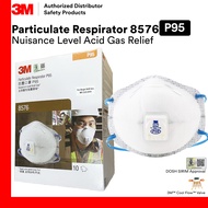 3M 8577 Organic Vapour 8576 Acid Gas Disposable Respirator P95 with Cool Flow Valve [10 pcs/box]