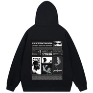 Hoodie XXXTentacion Collage Print Unisex Lelaki Wanita 100% Kapas Streetwear