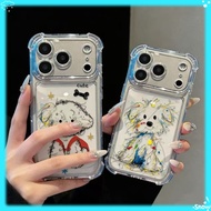 Art Line Puppy Airbag Case vivoX300/x100Ultra Phone Case x300 Ultra/x200promini Silicone X200PRO/x30