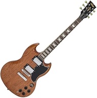 Vintage VS6 Reissued Electric Guitar - Natural Mahogany