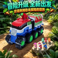 Jualan Panas~Paw Patrol Movie 3 Ultimate Electric Dinosaur Transporter dengan Roda Besar Mainan Hadi