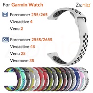 Watch Strap 18mm 22mm Double Color Sport Skin Silicone for Garmin Forerunner 265 265S 255 255S Music
