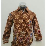 (READY STOCK) SW0086LKK Batik Men Shirt Long Sleeves Batik Baju Lelaki kemeja Lengan Panjang Batik M