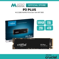 CRUCIAL INT SSD M.2 2280 P3 PLUS PCIE 4.0 NVME INTERNAL SOLID STATE DRIVE WITH MICRON ADVANCED 3D NA