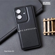 Realme C51 Realme C53 Realme Note 50 Realme Note 60 Realme Note 60X Case Leather Pro Camera Black Re