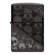 46751 Zippo Armor® Skull Collage ของแท้ (Empty Zippo Lighter without Fuel ไฟแช็กเปล่าไม่มีเชื้อเพลิง