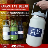 Thermos Bottle 4000ml/2800ml Tumbler With Handle s304 thermal bottle Insulated Stainless Steel Sport