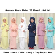 Selendang Kurung Moden Kanak Kanak . Baju Kurung Raya Budak . Kurung Moss Crepe Ekslusif Raya 2021 .