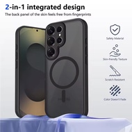 Matte Clear Magnet Case for Samsung Galaxy S25 S24 S23 S22 Ultra PLus s20 s21 FE A05 M05 F05 A06 A07