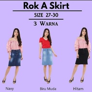 Rok JEANS SPAN Latest Plain Short Women | Skirt JEANS DENIM ORIGINAL Women