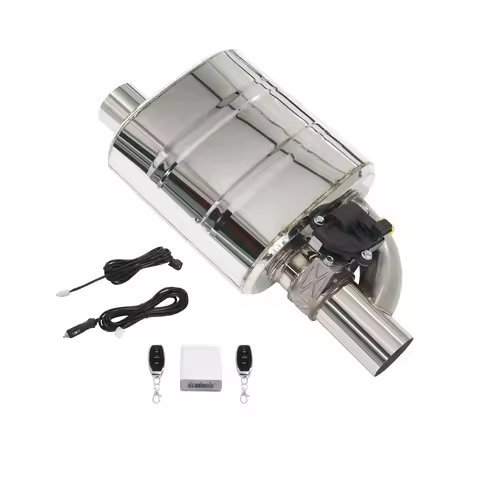 Valved Muffler Kit Universal Muffler Remote Control For Electronic Exhaust Cutout Valve 51 60 63 70 