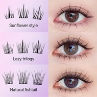 120PCS Glue-free BQI Fake Eyelash With Tweezers 免胶假睫毛 Reusable False Eyelashes gecomo Bulu mata pals